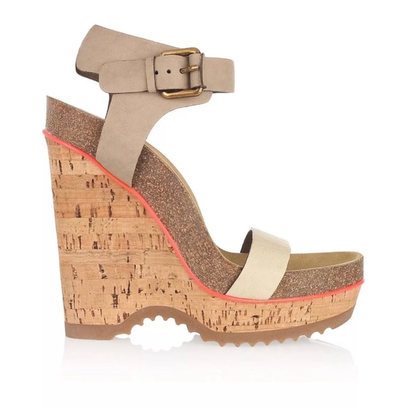 Stella McCartney Shoes - NEW Stella McCartney Maia Cork Platform Wedges